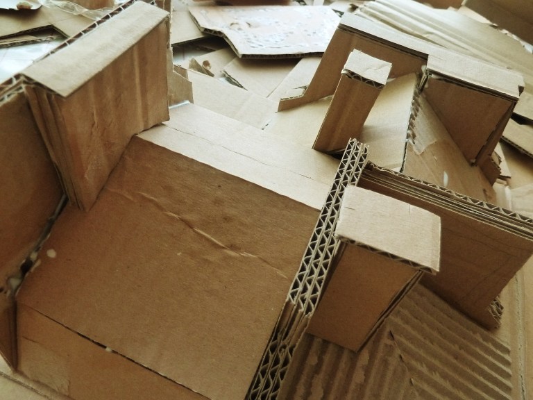 Toits #1 carton - en construction Toits #1 carton - en construction