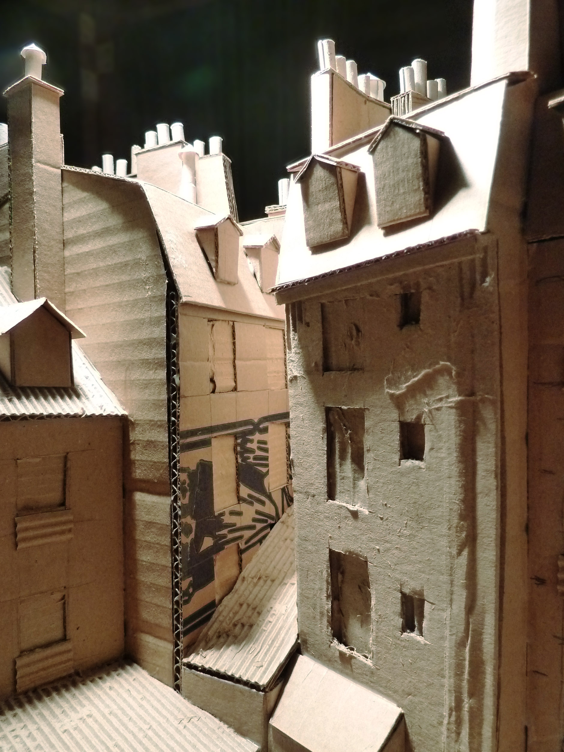 Rue Galande, immeubles cour