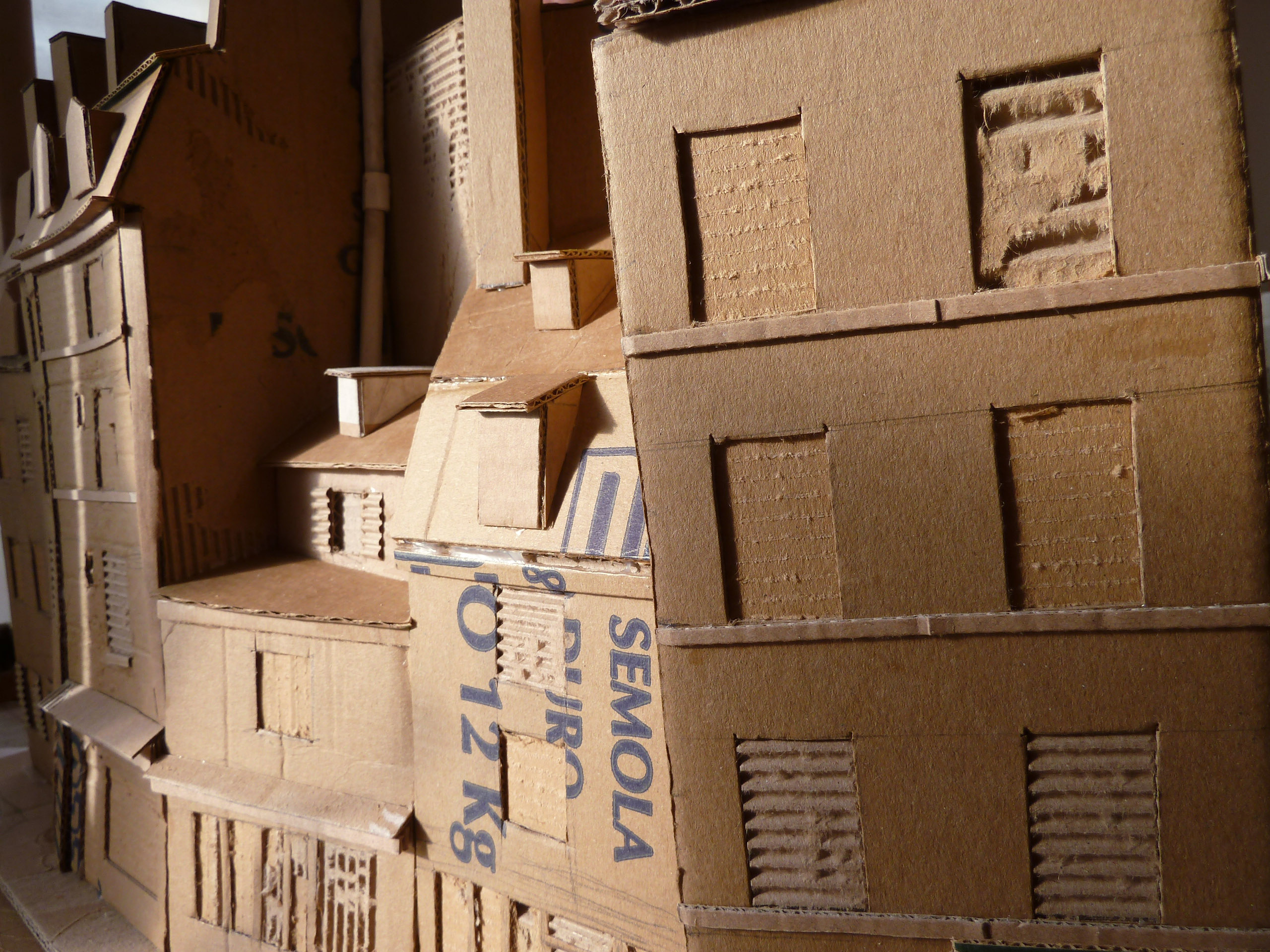Modèle réduit en carton : "Rue Galande"