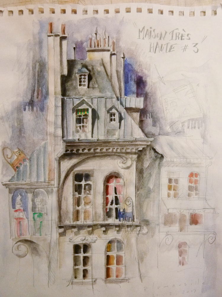 Jean-Marc Plumauzille - Esquisse Maison Très Haute #3