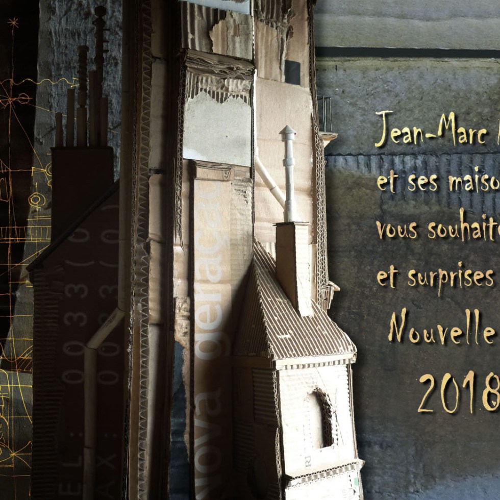 carte voeux 2018 © Jean-Marc Plumauzille - La Maison de Carton
