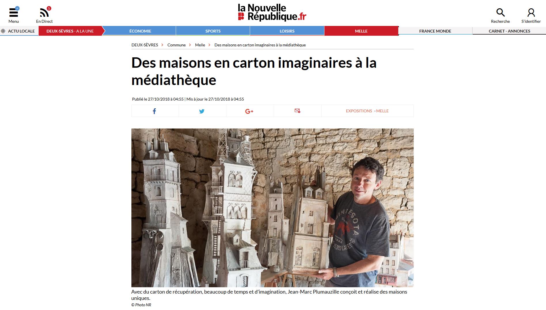 La Nouvelle République - samedi 27 octobre 2018