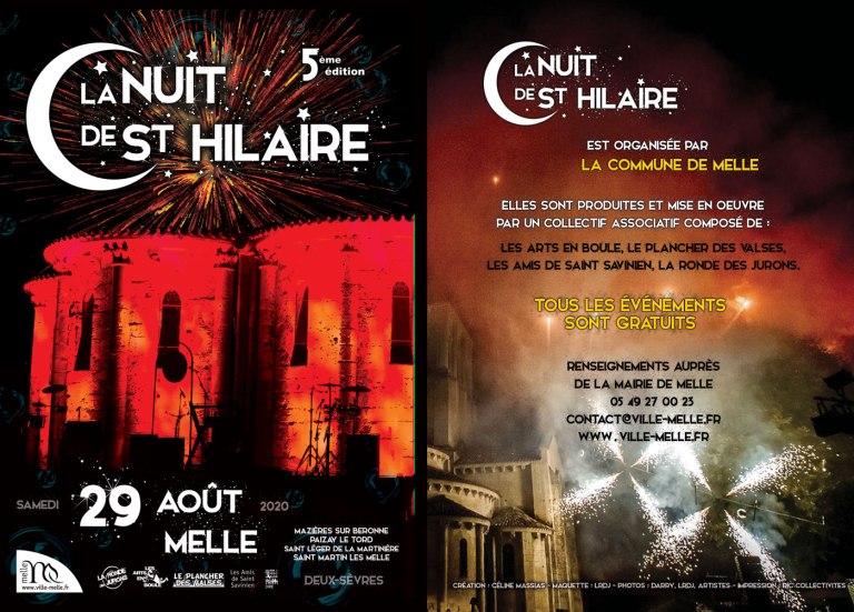 Nuit de Saint-Hilaire 2020 recto © 2020 Ville de Melle