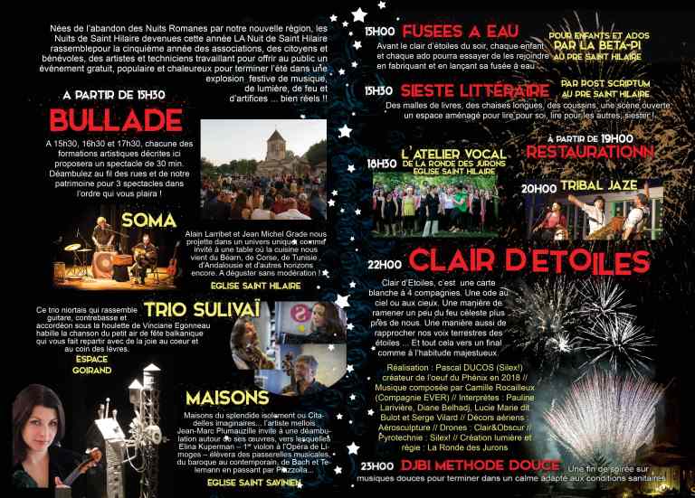 Nuit de Saint-Hilaire 2020 verso © 2020 Ville de Melle
