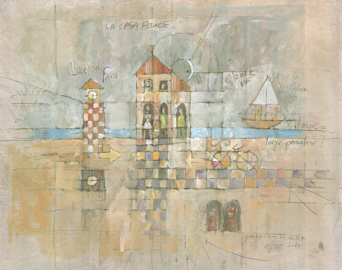 La Casa Felice, peintures 2021 © Jean-Marc Plumauzille
