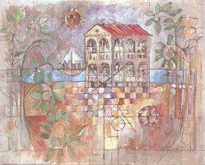 Casa Felice, encre et acrylique sur papier © 2021 Jean-Marc Plumauzille